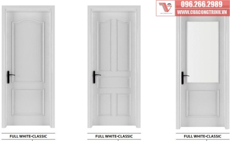 cửa gỗ solitek trắng